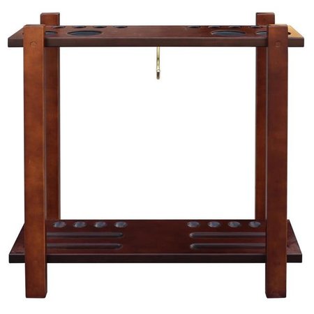 CARMELLI Carmelli NG2567W Classic Floor Billiard Pool Cue Rack; Antique Walnut bg2567W